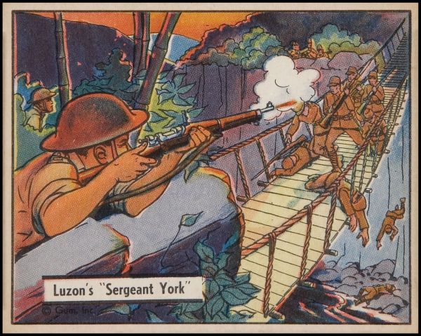 R164 1941 Gum Inc War Gum 23 Luzon's Sergeant York